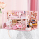 Assemble DIY Doll House Toy Wooden Miniatura Kit