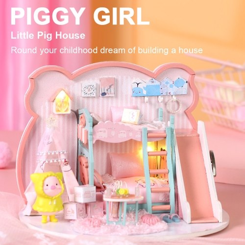 DIY Doll House Toy Wooden Miniatura Kit