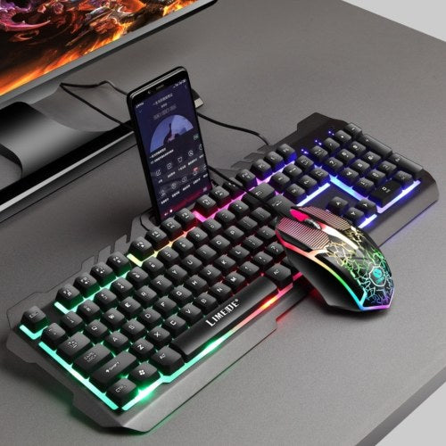 T21 Backlight Laptop Game Keyboard And Mouse Suit Comfortable Durable Wear-Resistant Mechanical Keyboard Mouse Suit