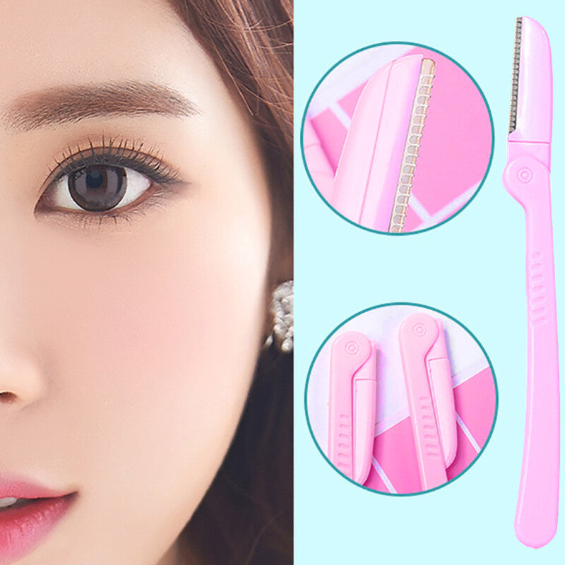 Face Eyebrow Hair Removal Makeup Tool - Pink