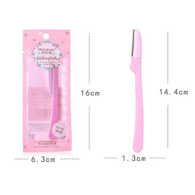 Face Eyebrow Hair Removal Makeup Tool - Pink