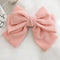 Fashion Bow Knot Chiffon Hair Grips - Pink