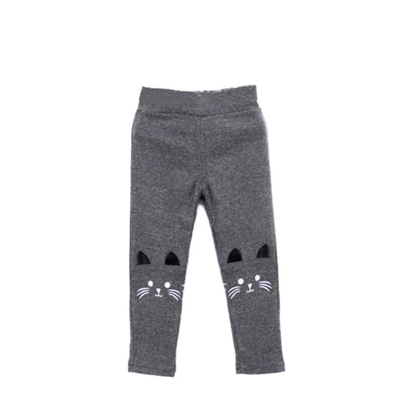 Fashion Cute Cat Leggings - Dark Gray