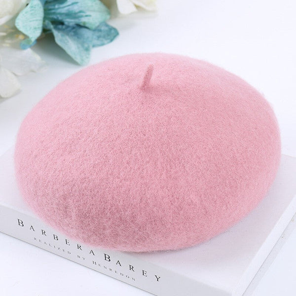 Fashion Korean Style Pumpkin Bud Cap - Pink