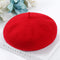 Fashion Korean Style Pumpkin Bud Cap - Red