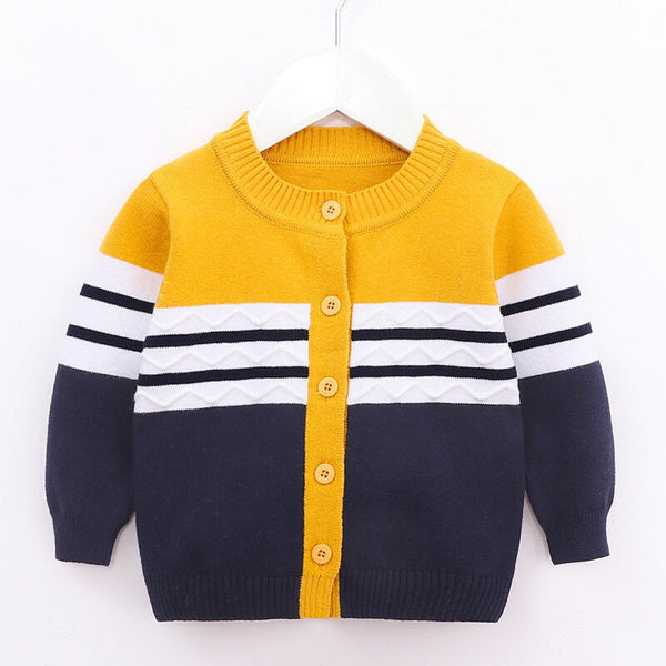 Fashion Long Sleeve Sweater - Yellow