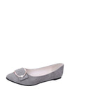 Fashion Pointed Toe Flats - Gray