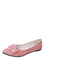 Fashion Pointed Toe Flats - Pink