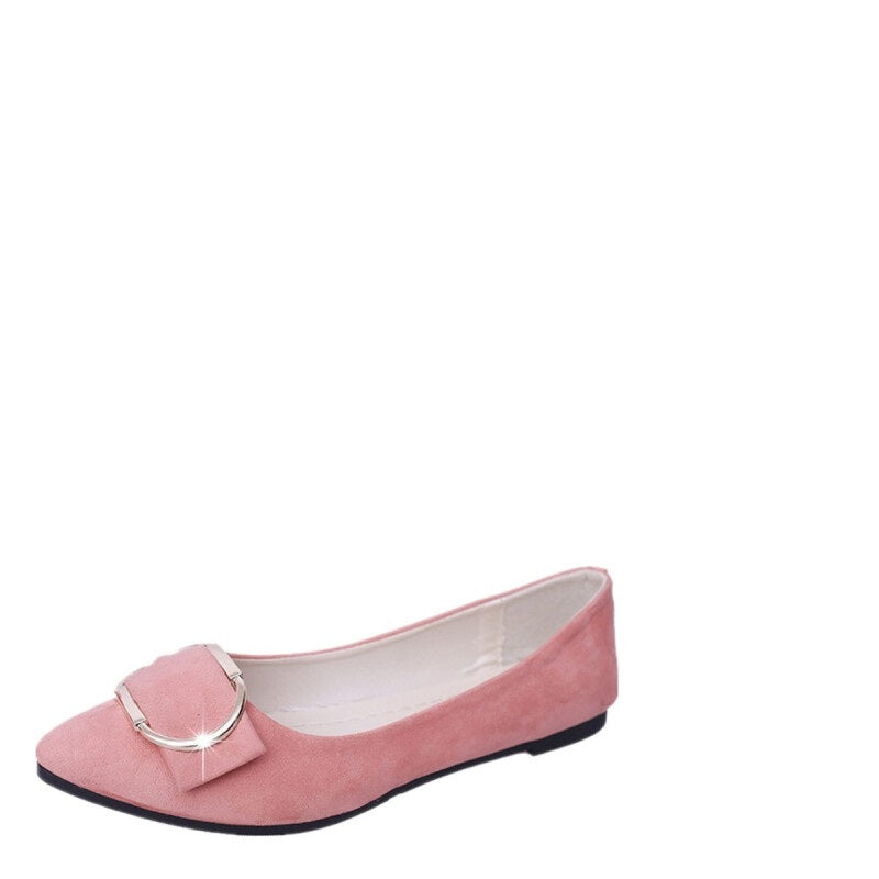 Fashion Pointed Toe Flats - Pink