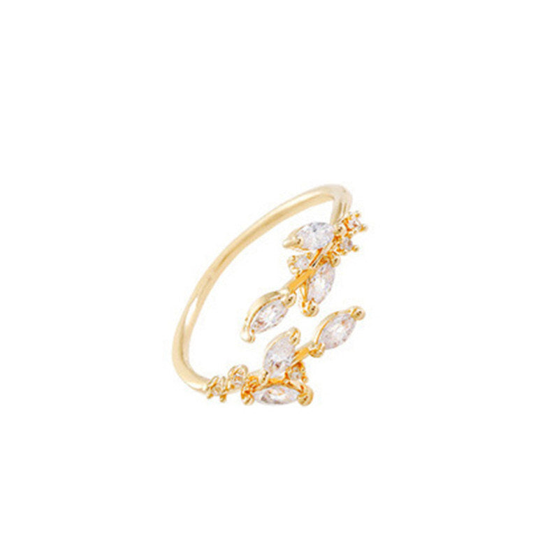 Fashion Premium Adjustable Open Ring - Gold