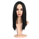 Fashion Straight Hair Synthetic Wig - Black