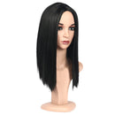 Fashion Straight Hair Synthetic Wig - Black