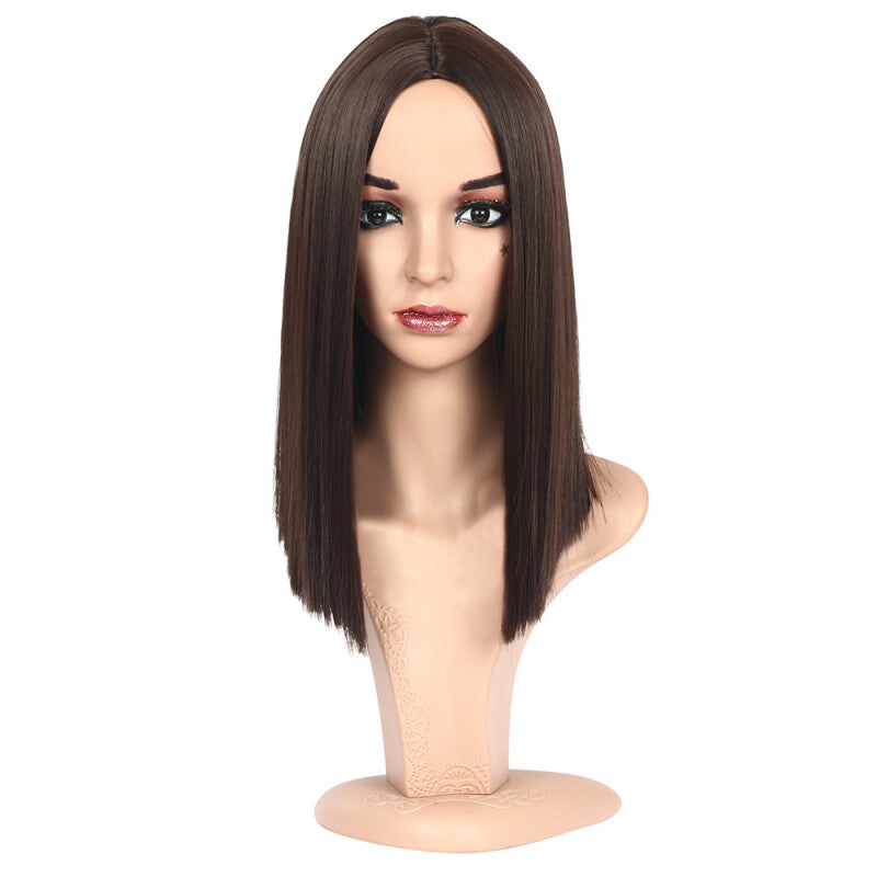 Fashion Straight Hair Synthetic Wig - Brown