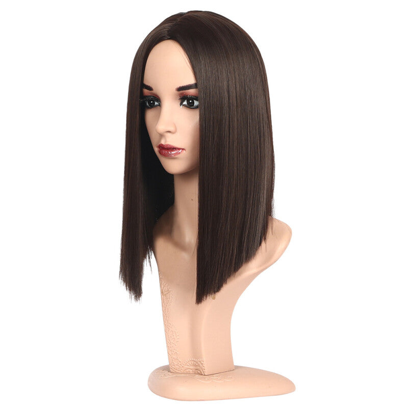 Fashion Straight Hair Synthetic Wig - Brown