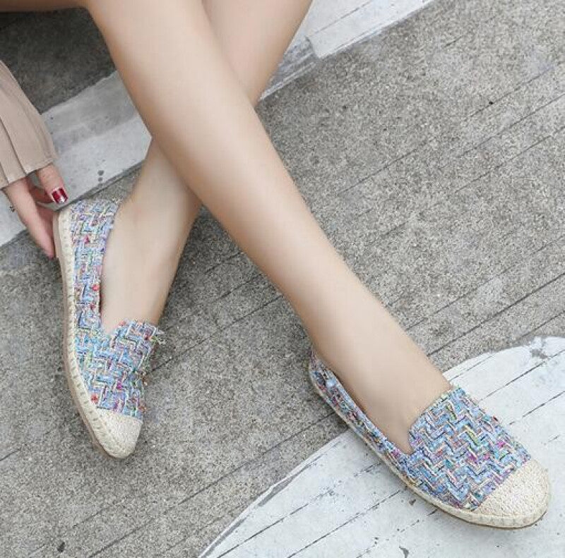 Fashion Women Casual Outdoor Flat Shoes - Blue