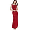 Fashion Women Lace Sleeveless Maxi Dress - Red