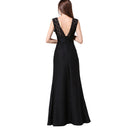 Fashion Women Lace Sleeveless Party Dress - Black