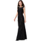 Fashion Women Lace Sleeveless Party Dress - Black