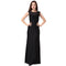 Fashion Women Lace Sleeveless Party Dress - Black