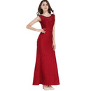 Fashion Women Lace Sleeveless Party Dress - Red