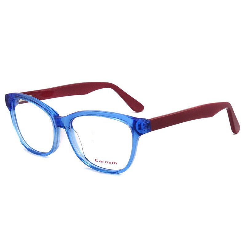 Fashionable Acetate Eyeglass Frame - Crystal Blue