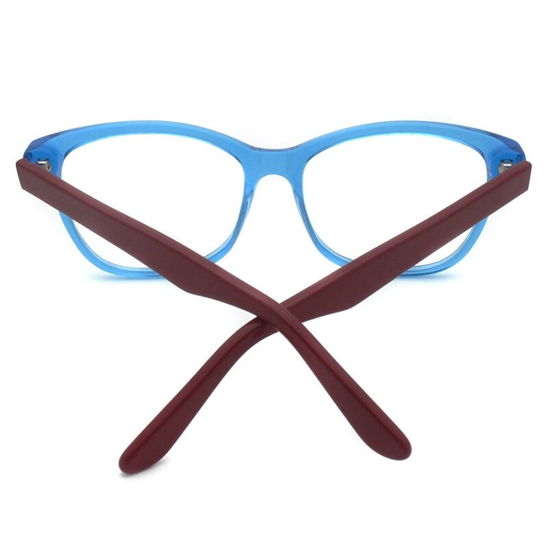 Fashionable Acetate Eyeglass Frame - Crystal Blue