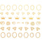 Fashionable DIY Stamping Decals Stickers - Gold