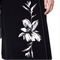 Fashionable Lily Pattern Band Half Skirt - Black