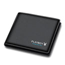 Fashionable Playboy Men Wallet - Black