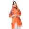 Fashionable Women Embroidery Scarf - Orange