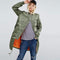 Fashionable Women's Long Coat Jacket - Green