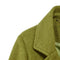 Fashionable Women's Woolen Trench Coat - Green