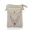 Flamingo Mini Vertical Phone Bag - Light Gray