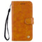 Flip Premium Phone Leather Bag Case - Gold