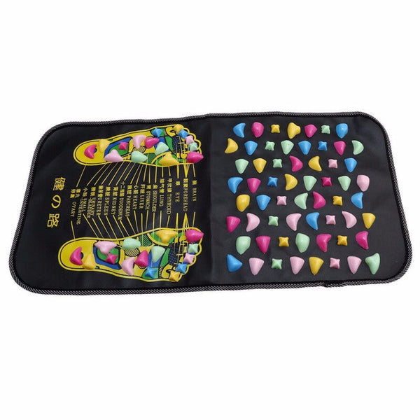 Foot Massage Walking Mat Pad Reflexology - Black