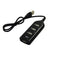 Four Strips Premium Usb Hub - Black