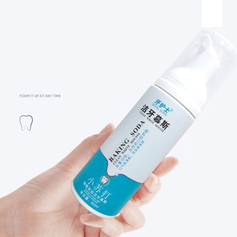 Fresh Tooth-Cleaning Mousse Toothpaste - White