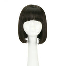 Full Lace Fashion Short Human Hair Wigs - Porcelain