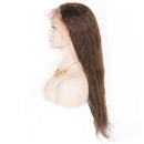 Full Lace Wigs Brazilian Human Hair - Light Brown