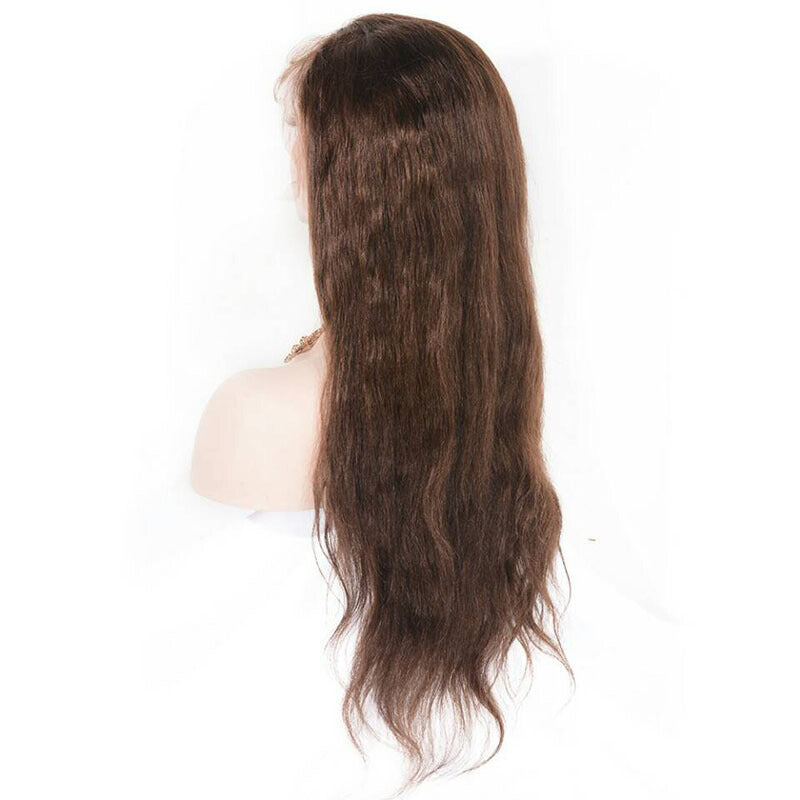 Full Lace Wigs Brazilian Human Hair - Light Brown