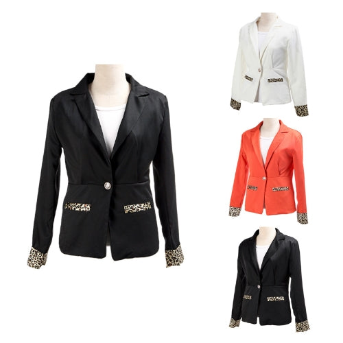 2012 Fashion Women Blazer Jacket Coat Casual Suit Leopard