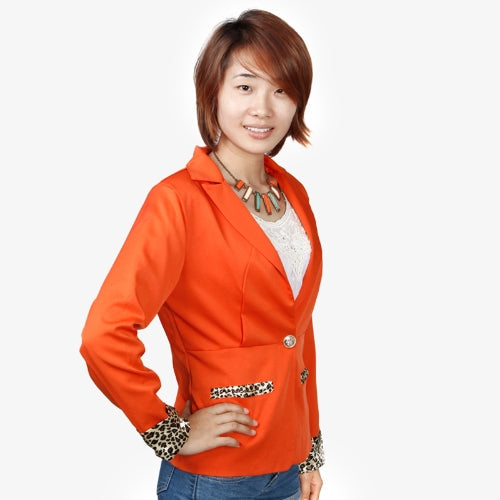 2012 Fashion Women Blazer Jacket Coat Casual Suit Leopard