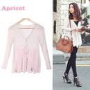 Women's Cardigan Knit Chiffon Tops  Blouse Coat