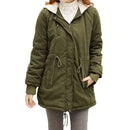 Winter Fashion Women's Fleece Parka Warm Coat Hoodie Overcoat Long Jacket