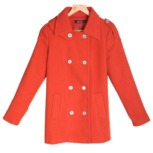 Women's Pea Coat Wool Coat Cashmere Overcoat