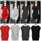 Women Casual Dress Side Pockets Short Sleeve Loose Dress