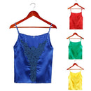 New Fashion Women Camisole Top Crochet Lace Adjustable Spagetti Strap Sexy Tank Top Blouse