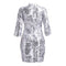 Fashion Women Sequin Mini Dress Half Sleeve O Neck Evening Party Club Elegant Bodycon Dress Silver