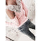 Sexy Women Blouse Lace Splice Cold Shoulder V Neck Long Sleeve Slim Casual T-Shirt Tee Tops Pink