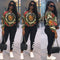 Women Printed Coat Bomber Jacket Long Sleeve Zipper Streetwear Casual Outerwear Green